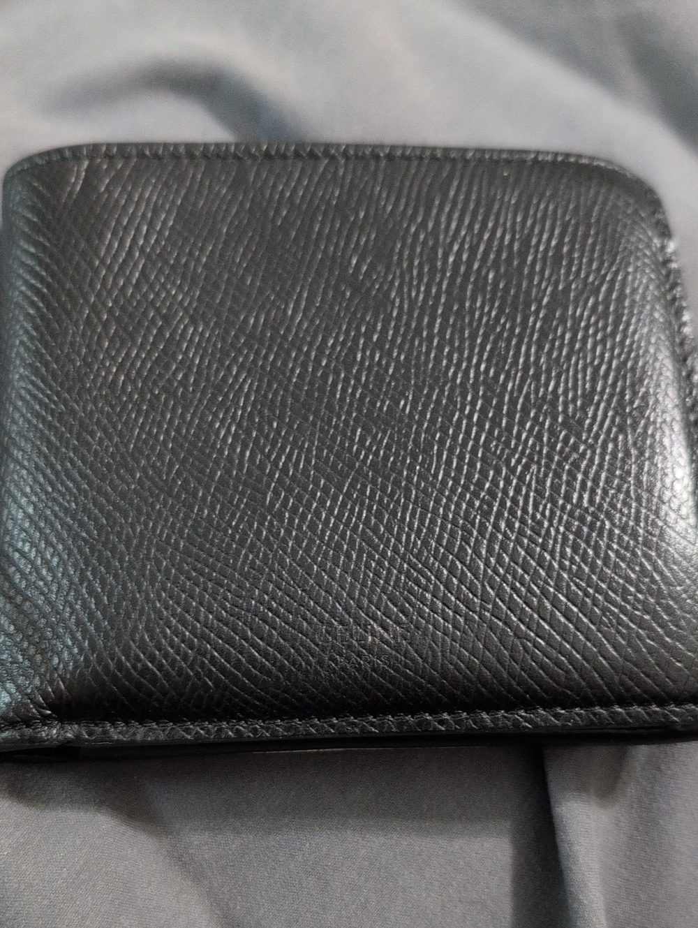 CÉLINE Paris Men’s Black Grained Leather Bifold Coin Wallet Made in Italy